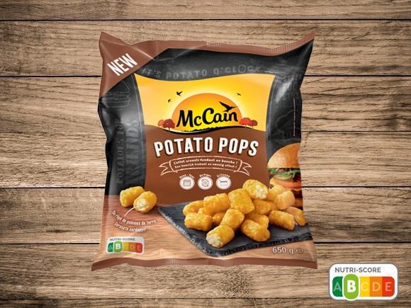 Potato Pops, pommes de terre râpées avec une croustillance surprenantepte aardappel in een krokant korstje