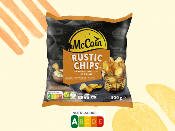 Rustic Chips, pommes de terre croustillantes avec peau