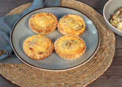 Quiche aux chicons, fromage et jambon