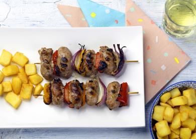 Vleesbrochetten voor op de BBQ