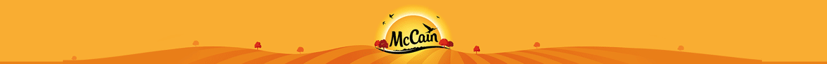 Décoration footer, bannière logo Mc Cain